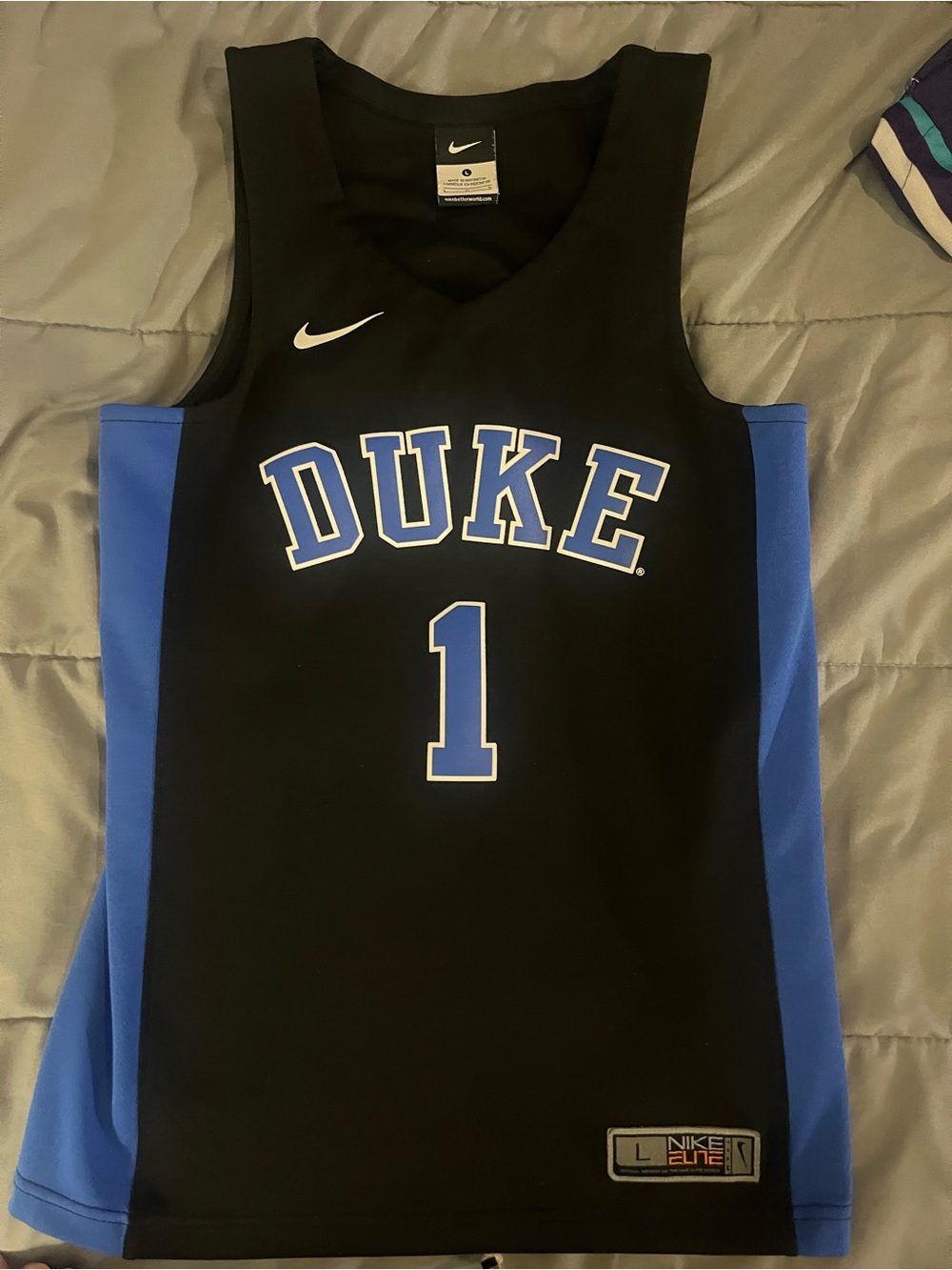 Nike Duke Basketball Jersey - Black & Blue #1